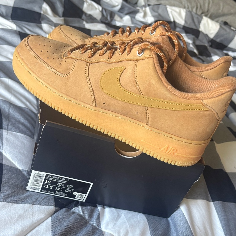 Nike Tan Air Force 1 Sneakers